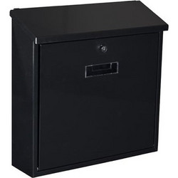 Perel Μεταλλικό Γραμματοκιβώτιο Monaco Black BG30002