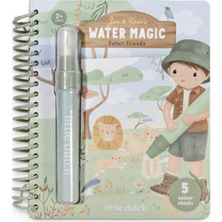 Little Dutch Βιβλίο ζωγραφικής Water reveal Jim Safari Friends
