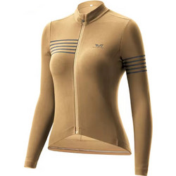 Rockbros YPW065 TVI Women's Long Sleeve Cycling Jersey Fall/Winter S - Yellow