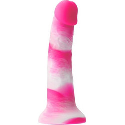 NS Novelties Colours Pleasures Yum Yum Ρεαλιστικό Dildo με Βεντούζα 18cm Λευκό Ροζ