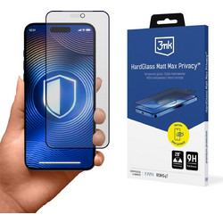3mk HardGlass Matt Max Privacy Tempered Glass (iPhone 18 Pro)
