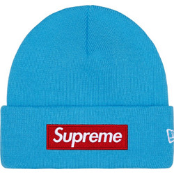 Supreme New Era Box Logo Beanie 'Cyan'