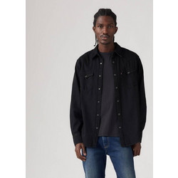 Levi's Barstow Western Standard Ανδρικό Πουκάμισο Τζιν Μακρυμάνικο Κανονική Γραμμή Μαύρο 85744-0002