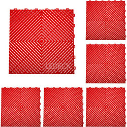 DIGITAL IQ PLASTIC FLOOR TILES 6TEM (RED)