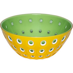 Guzzini Le Murrine Bowl 25 cm Saffron Yellow/White/Water green