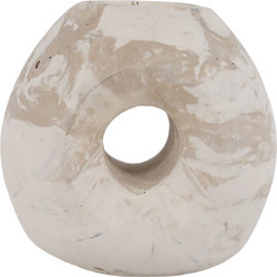 Estia Τσιμεντενιο Κηροπηγιο Petra Κρεμ 10,5x8,5x10cm 09-51822