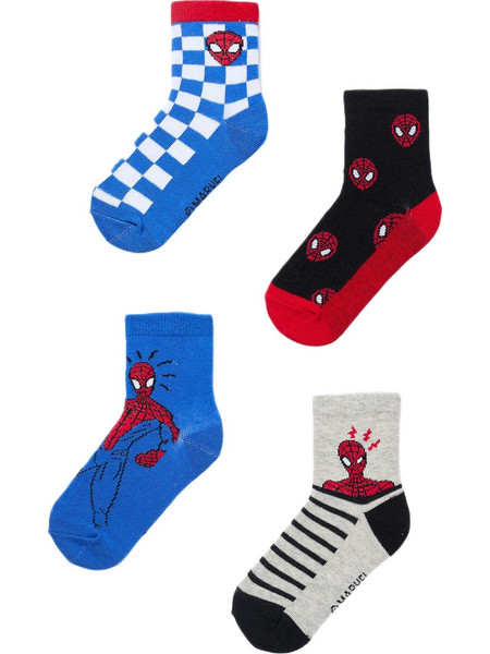 Zippy παιδικές κάλτσες σετ 4τμχ Spiderman για αγόρι ZKBUN0302_26015-1