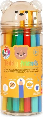 Legami Ξυλομπογιές Teddy Bear Σετ 24 τμχ
