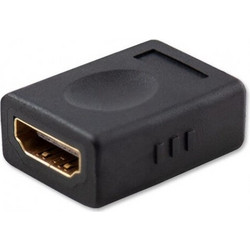 SAVIO HDMI (F) - HDMI (F) - Adapter, straight, barrel CL-111 Black CL-111