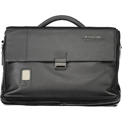 PIQUADRO MEN'S BRIEFCASE BLACK Μαύρο
