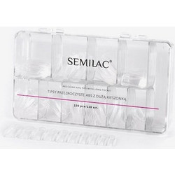Διαφανείς μύτες Semilac 120 τμχ