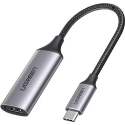 Ugreen 70444 video cable adapter HDMI Type A (Standard) USB Type-C Aluminium, Black