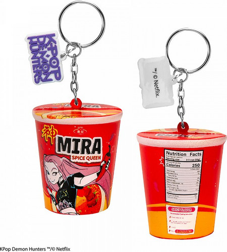 Squishy Μπρελόκ K-POP DEMON HUNTERS Noodle Cup Mira Spice Queen