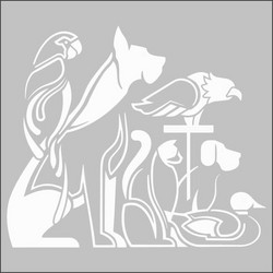Artdeco Στένσιλ 30x30cm Animals 112