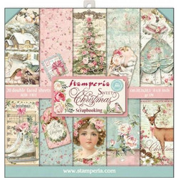 Stamperia 22 Χαρτιά Scrapbooking 20,3x20,3cm Διπλής Όψης Sweet Christmas