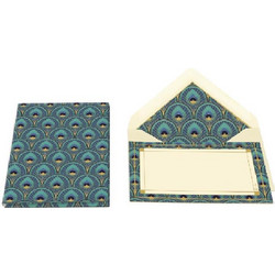 Κάρτα ευχετήρια Kartos 7x11 cm μονή Art Deco Peacock