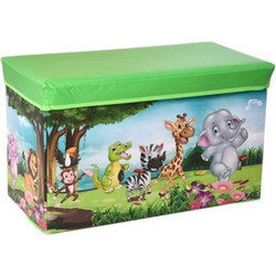 Κουτί αποθήκευσης υφασμάτινο zoo Υ35x60x30εκ