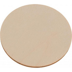 Ξύλινο Στρογγυλό Σουβέρ 9cm (πάχος 3mm)