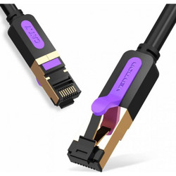 Vention S/FTP Cat.7 Καλώδιο Δικτύου Ethernet 1m Black ICDBF