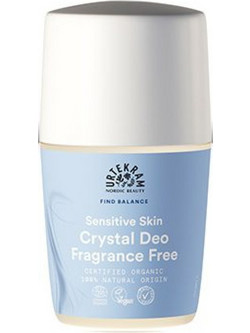 Urtekram Fragrance Free Sensitive Skin Φυσικό Αποσμητικό Roll On Χωρίς Αλουμίνιο 50ml