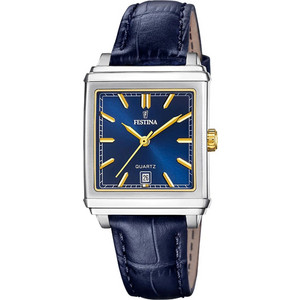 Festina Γυναικείο Ρολόι με Μπλε Δερμάτινο Λουράκι F20682/5 Festina Γυναικείο Ρολόι με Μπλε Δερμάτινο Λουράκι F20682/5