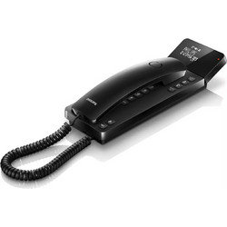 Philips Scala Ενσύρματο Τηλέφωνο με Ανοιχτή Ακρόαση Γόνδολα Μαύρο