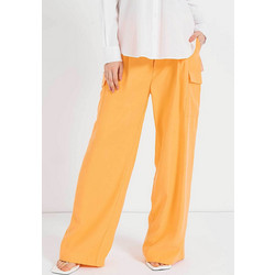 DKNY P3BKTR20 Υφασμάτινο Γυναικείο Παντελόνι Ψηλόμεσο Mustard