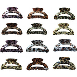 Ro Accessories Κλάμερ μαλλιών animal print 8cm 02-0439