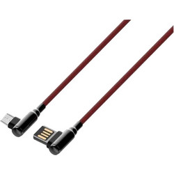 LDNIO ΚΑΛΩΔΙΟ ΦΟΡΤΙΣΗΣ LC421 ΓΩΝΙΑΚΟ ΒΙΣΜΑ MICRO USB, ΚΟΚΚΙΝΟ
