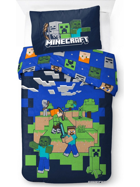 Minecraft I Got Your Back Σετ Παπλωματοθήκης με Μαξιλαροθήκη 140x200, 70x90 εκ
