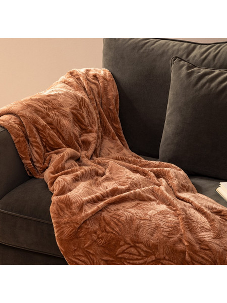 Κουβέρτα Fleece Ημίδιπλη (180x230) A-S Ryo Terracotta 204419B