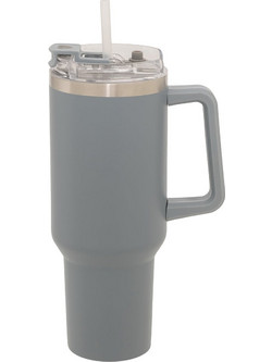 Κούπα Θερμός Με Λαβή & Καλαμάκι 1.2lt F-V Alex 198062 Grey