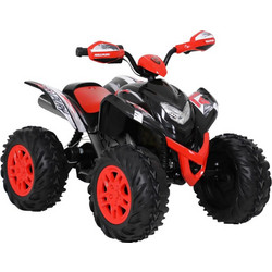 RollPlay Powersport Max ATV Ηλεκτροκίνητη Παιδική Γουρούνα 12V Μαύρη Κόκκινη