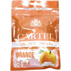 Φιλτράκια Cartel ORANGE SLIM 6.0mm (πορτοκάλι)