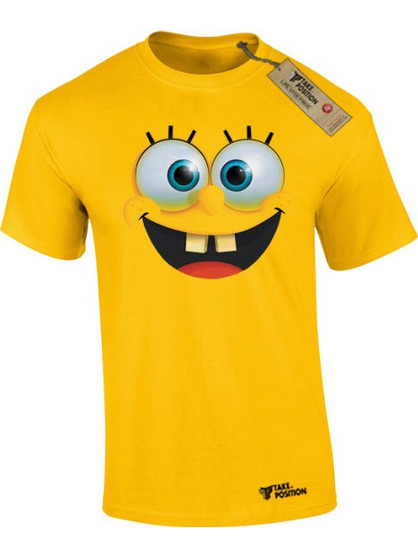 Ανδρικό μπλουζάκι t-shirt βαμβακερό Takeposition Bob happy face, Κίτρινο/ 3XLARGE, 320-1383-04-prosf