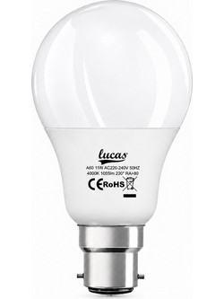 Lucas CB2211 (8596238211247) | Λάμπα Led Β22, 11W, χρώμα φυσικό (4000Κ) 1280Lm