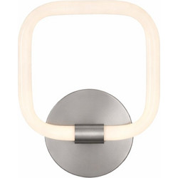 VenCore Seren Silver 6093-20063 - Μοντέρνο Επιτοίχιο Φωτιστικό Απλίκα LED 12W Ασημί Αλουμίνιο με Ρυθμιζόμενο CCT Λευκό - Ημέρας - Θερμό - Χειρισμός CC