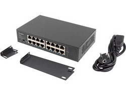 Lanberg RSGE-16 Unmanaged L2 Switch με 16 Θύρες Ethernet 1Gbps