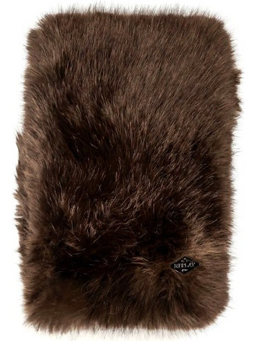 FAUX FUR DIAMOND LOGO SCARF WOMEN REPLAY