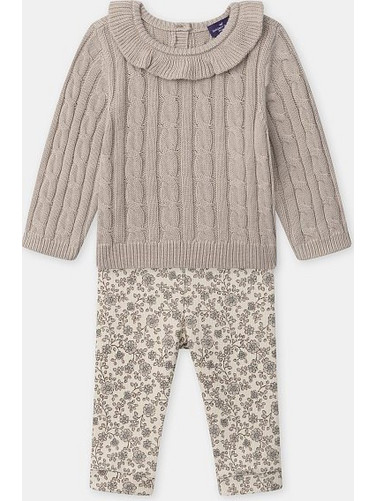 Βρεφικό Σετ για Κορίτσια Knitted Elegance ΚΑΦΕ