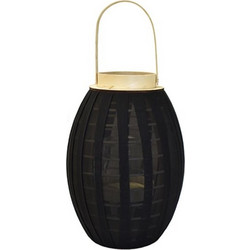 Φανάρι bamboo με συνθ.γάζα μαύρο 27Χ40/56