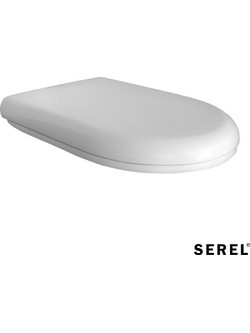 GSI Vela Smart Orkide Purity Καπάκι Λεκάνης D-Shape από Βακελίτη Slim Soft Close Λευκό