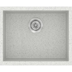 Sanitec Classic 341 Ένθετος Νεροχύτης Γρανίτη Ματ Granite White 40x50cm