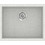 Sanitec Classic 341 Ένθετος Νεροχύτης Γρανίτη Ματ Granite White 40x50cm