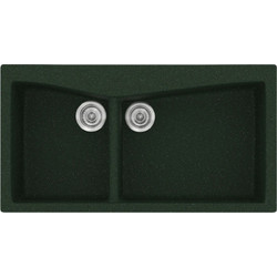 Sanitec Classic 326 Επικαθήμενος Νεροχύτης Γρανίτη Ματ Granite Green 93x51cm