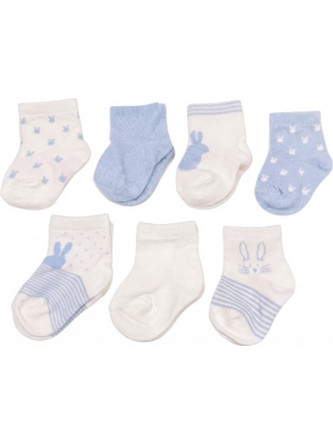 Gamberritos Καλτσάκια Newborn Σετ 7τμχ. Σιέλ