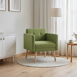 vidaXL Πολυθρόνα Βελούδινη Ανοιχτό Πράσινο 42044798