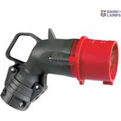 Angled plug Hypra - IP 44 - 380/415 V - 32 A - 3P+E - plastic