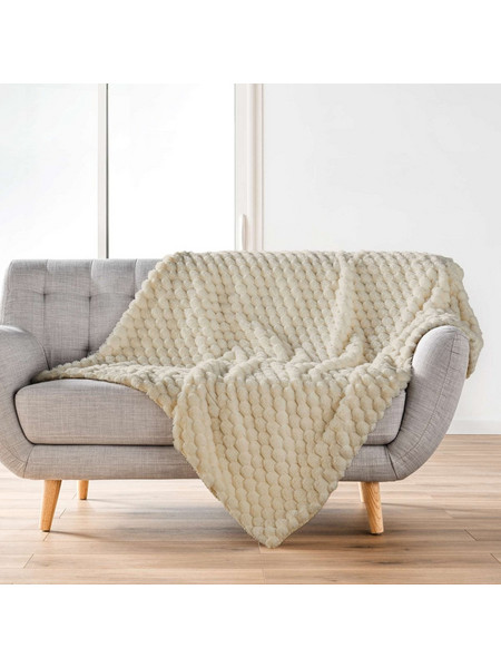 Κουβέρτα Fleece Υπέρδιπλη (220x240) L-C Frosty Linen 1613017