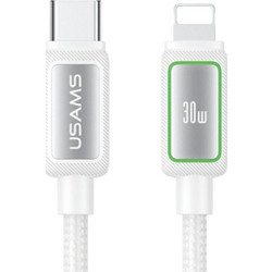 Usams SJ816 U110 USB-C to Lightning Cable 30W 1.2m White SJ816USB02